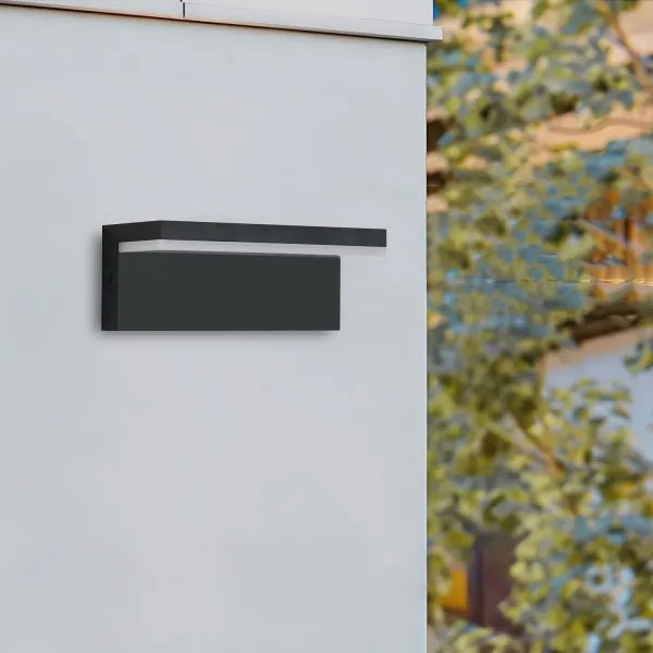 Brilagi - Aplică de perete LED pentru exterior TESSI LED/10W/230V neagră IP54