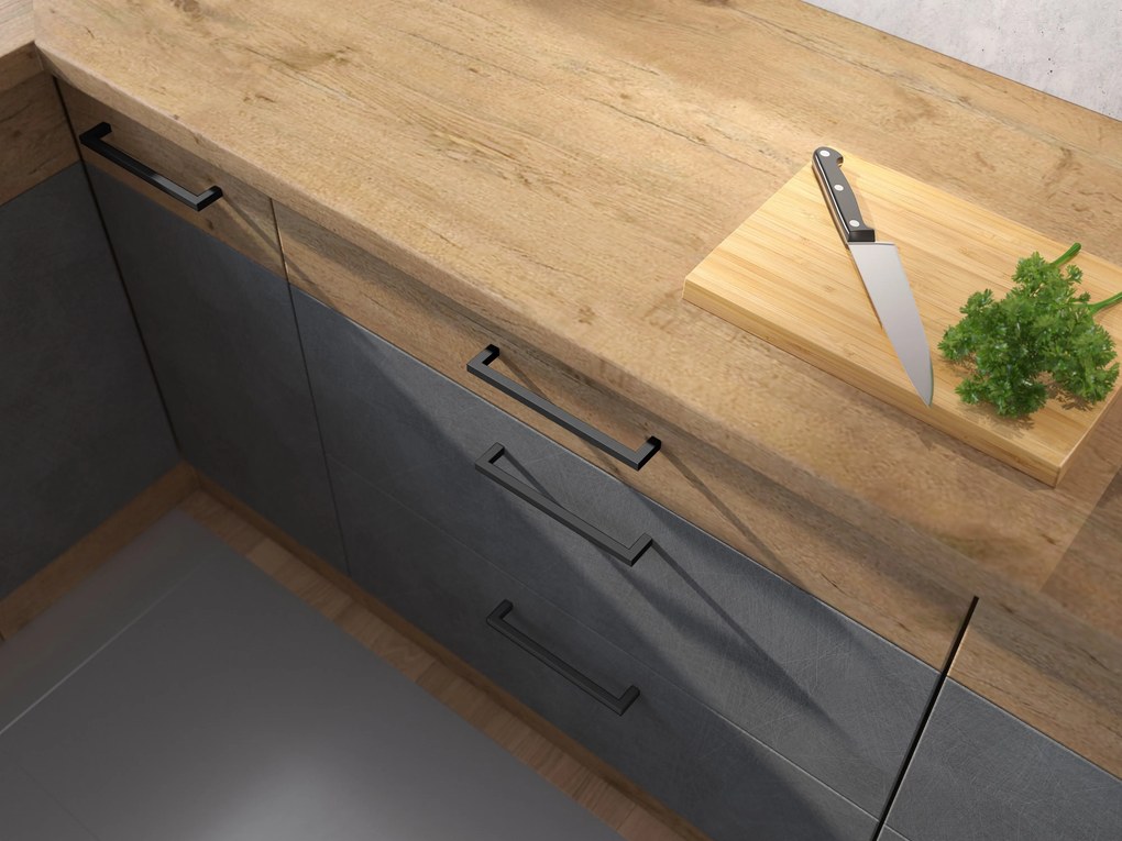 Dulap superior de bucătărie Virion 60 x 60 GN-72 1F (45°) (stejar lancelot + gri). 1032604