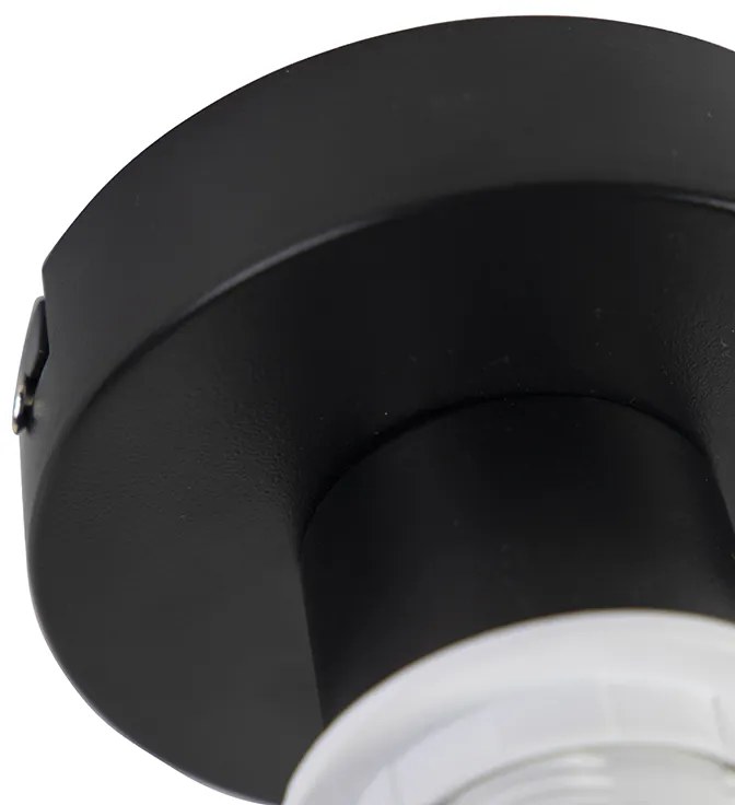 Plafoniera cu abajur din catifea roz prafuit cu auriu 20 cm - Combi Black