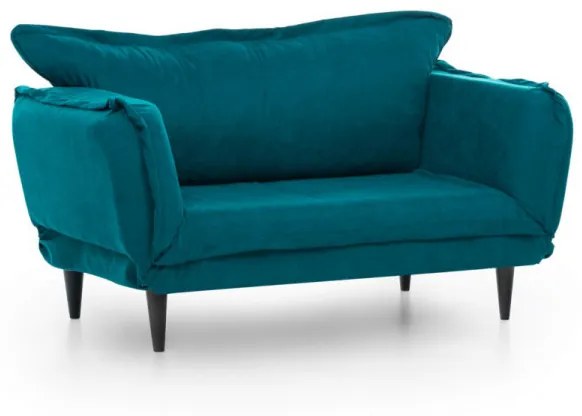 Canapea cu 2 Locuri Vino Daybed, Verde Petrol, Extensibila