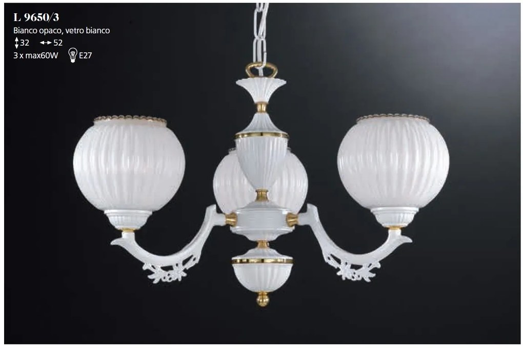 Candelabru clasic cu 3 brate design italian 9650