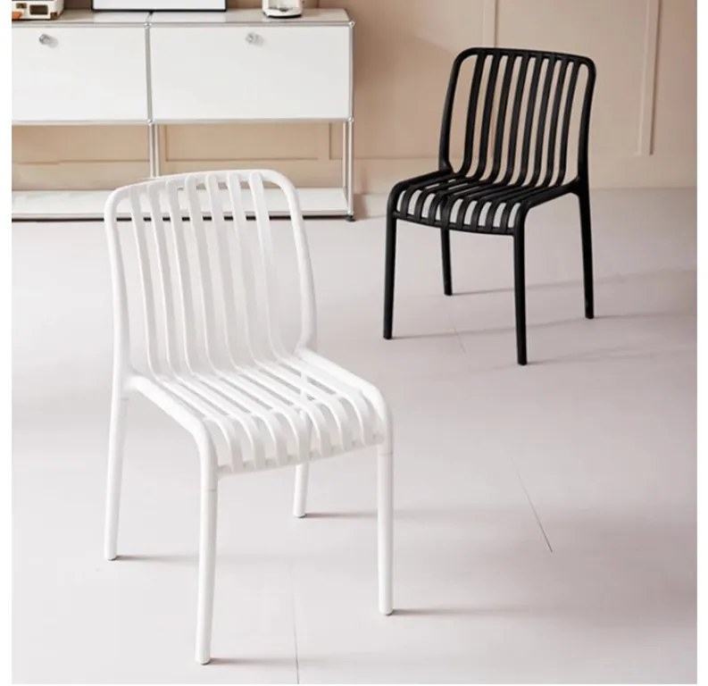 Scaun din plastic TREGO, alb