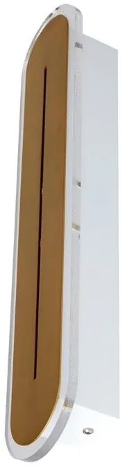 Aplica LED de perete baie metal alama satin IP44 Couper L-42cm