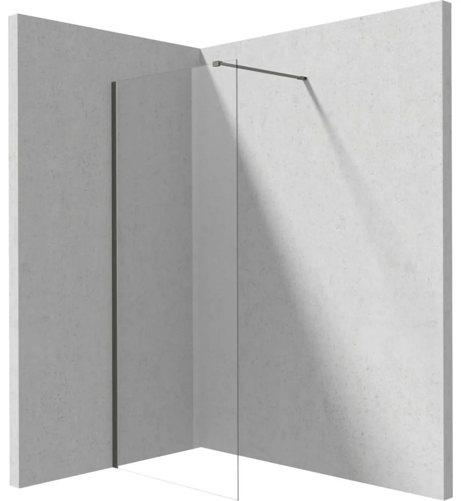 Paravan dus walk-in sticla securizata 110x195 cm titan Deante Prizma Titan mat, 1100x1950 mm