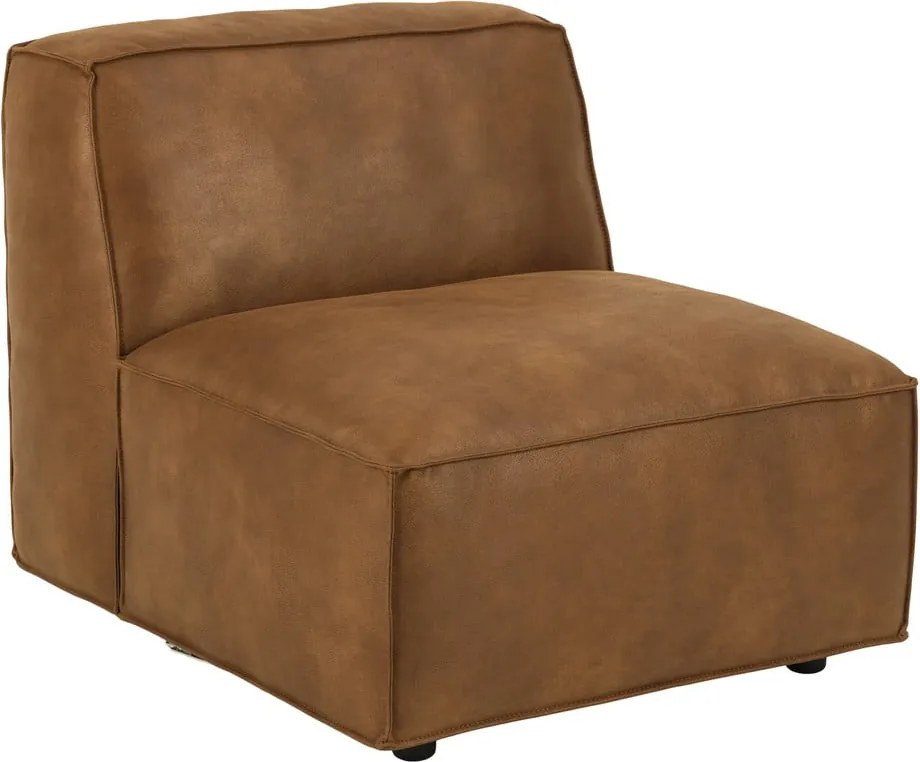 Modul pentru canapea maro coniac (de mijloc) Fairfield Kentucky – Bonami Selection