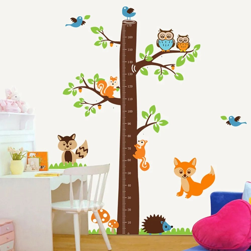 Sticker Fox Tree Height Measure -  Stickere Decorative BeeStick