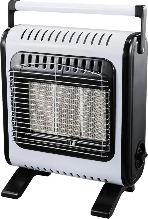 Incalzitor portabil pe gaz Elite EGH-1421, 3800W, 2 setari, Aprindere piezoelectrica, ОРВ, Alb/ Negru