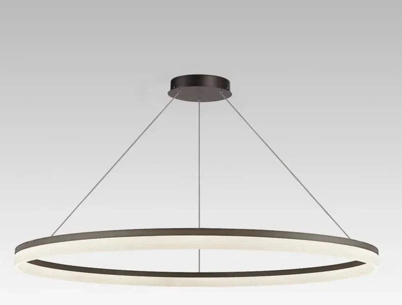 Lustra LED XXL circulara casa scarii Ara 150cm, Bronz