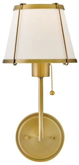 Lampă de perete Hinkley HK-CLARKE1-DBR-OW CLARKE 1xE27/40W/230V alamă/alb