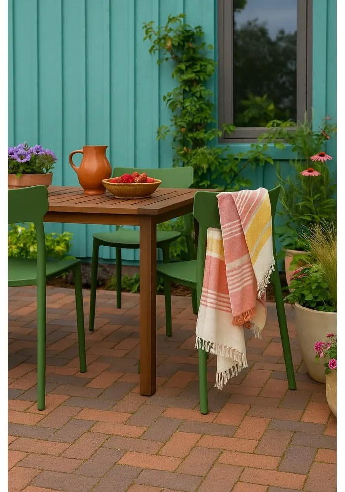 Scaun de grădină verde din plastic Biá – Bonami Essentials