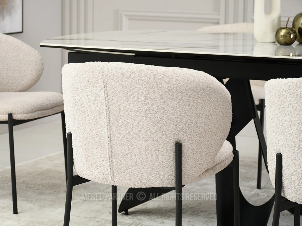 Scaun Marleen (tmavocrem + negru). 1111153