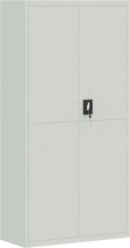 vidaXL Fișet, gri deschis, 90x40x180 cm, oțel