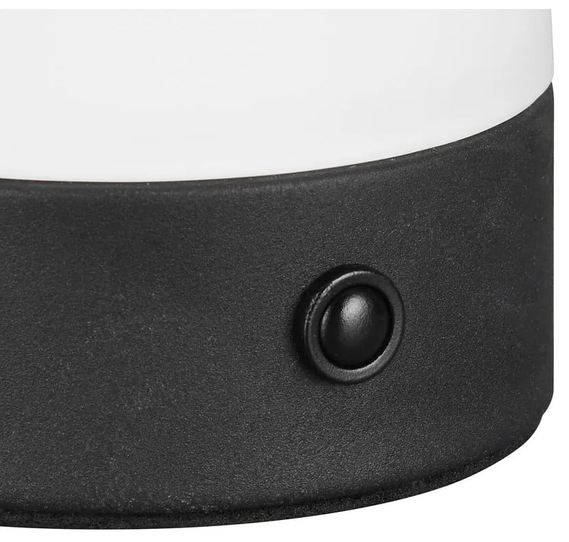 Veioză alb mat LED cu abajur din sticlă (înălțime 18 cm) Dooley – Trio