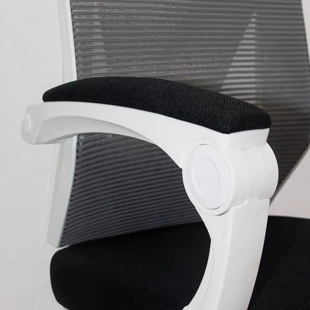 Scaun ergonomic cu suport picioare retractabil OFF 424 gri