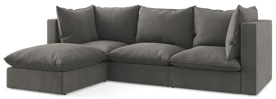 Colțar gri închis (cu colț pe partea stângă/cu șezlong) Manao – Makamii