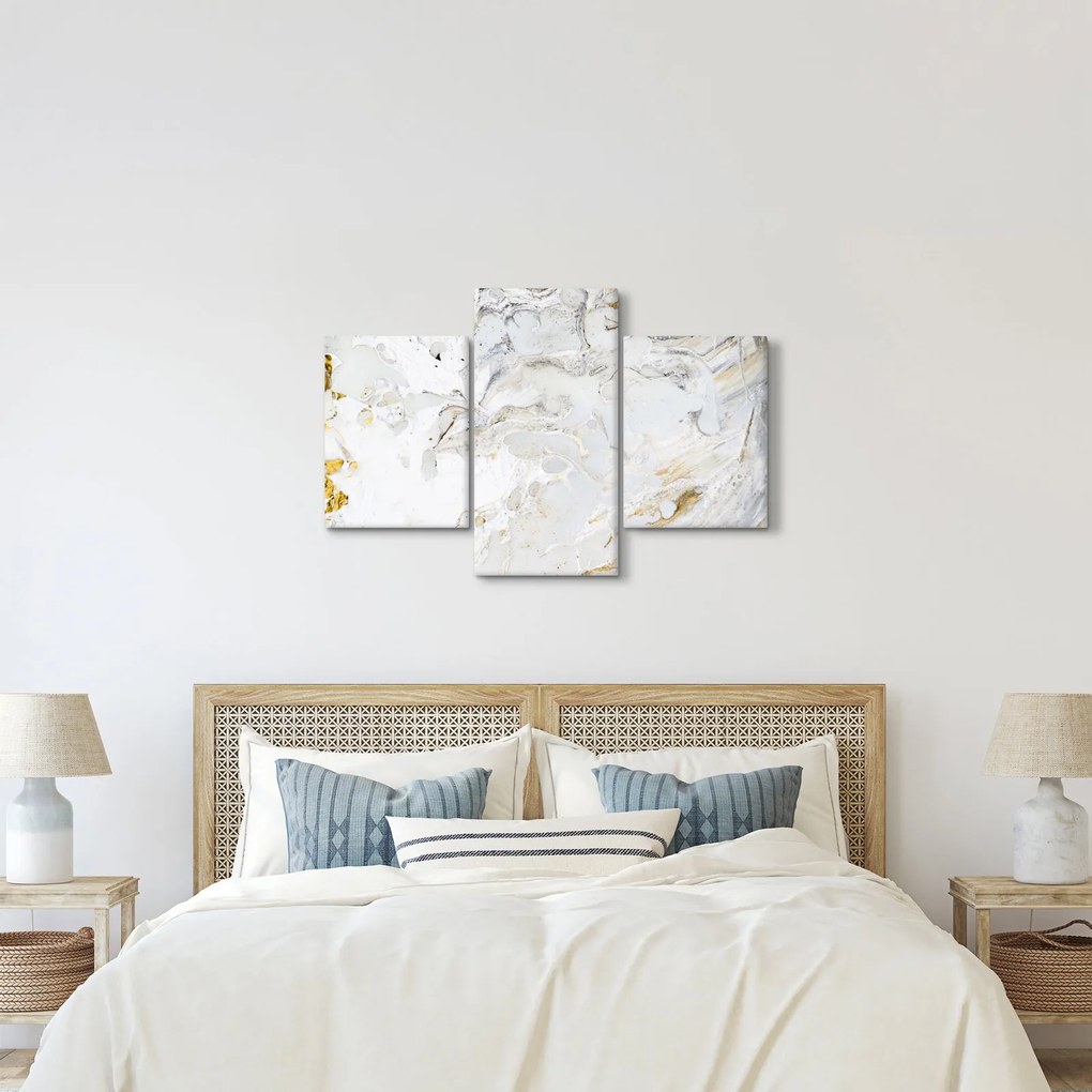 Tablou - Hârtie de ulei cu design de marmură (90x60 cm)