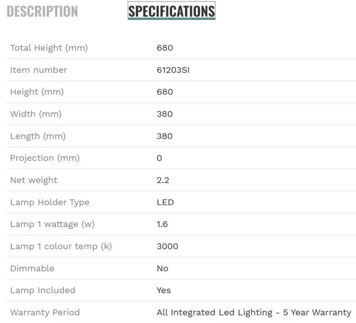 Veioza solara/Lampa de masa exterior IP44 Venice