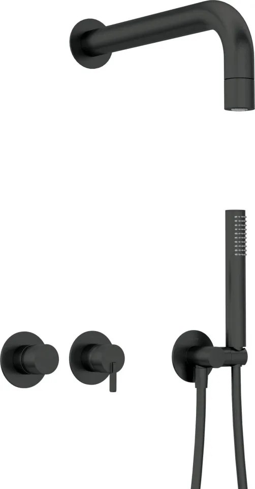 SILIA Sistem de duș NQS_N0XK Finisaj: Negru