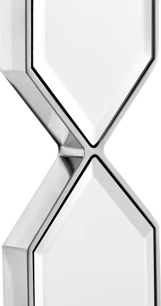 Oglinda decorativa eleganta design modern Saronno argintiu 111438 HZ