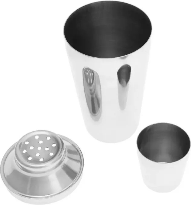 Set pentru cocktail Kinghoff KH 1389, 4 piese, Pahar masurare, Cleste, Inox