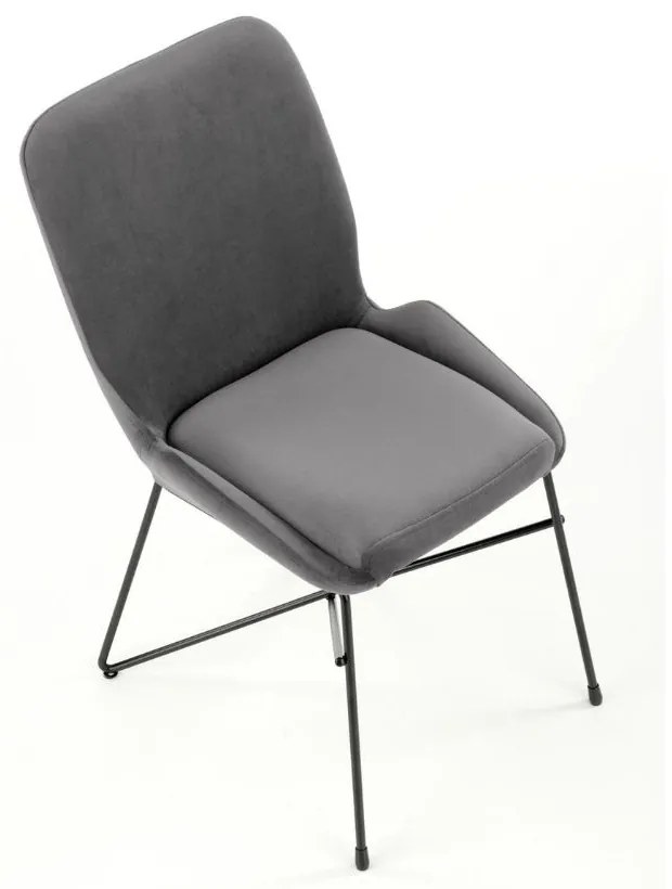 Scaun de bucaterie Kord, gri/negru
