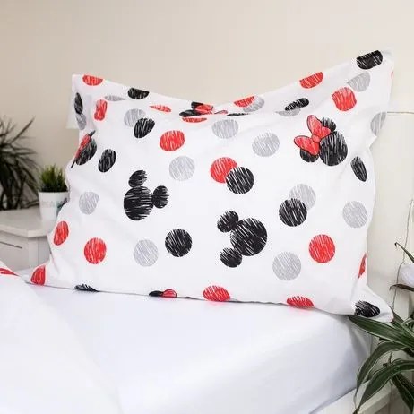 Disney Minnie and Mickey set de lenjerie de pat 140×200cm, 70×90 cm