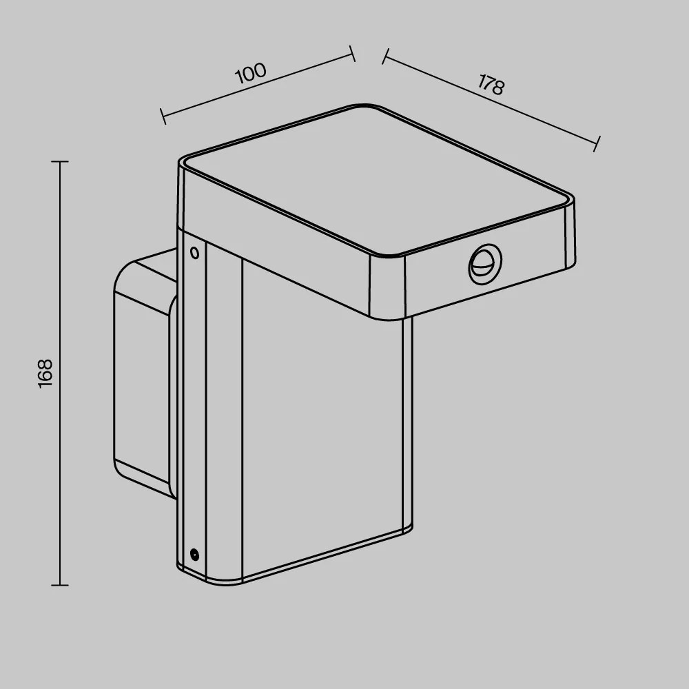 Lampa solara cu senzor de miscare IP65 Nordis