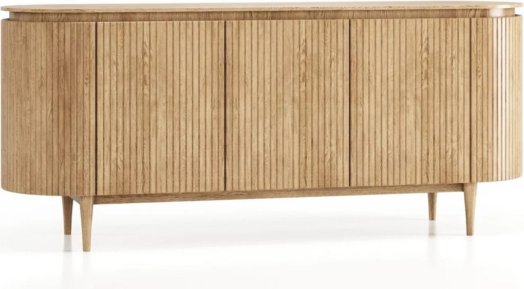 Comodă lemn masiv Miami 5 usi, 180 × 50 × 77,5 cm