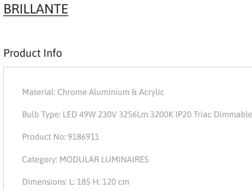 Lustra LED suspendata design decorativ BRILLANTE