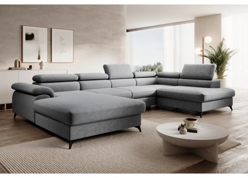 Coltar Living Extensibil POLY ROH U Gri Dreapta