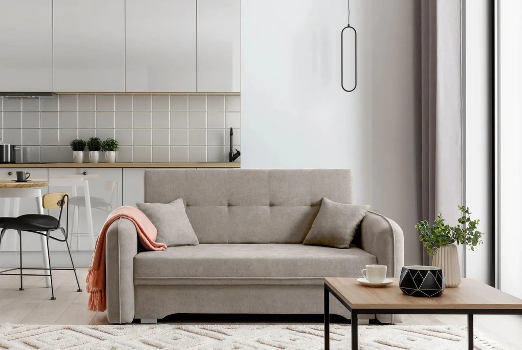 Canapea lemn masiv Laine 3-seater - Poco 50