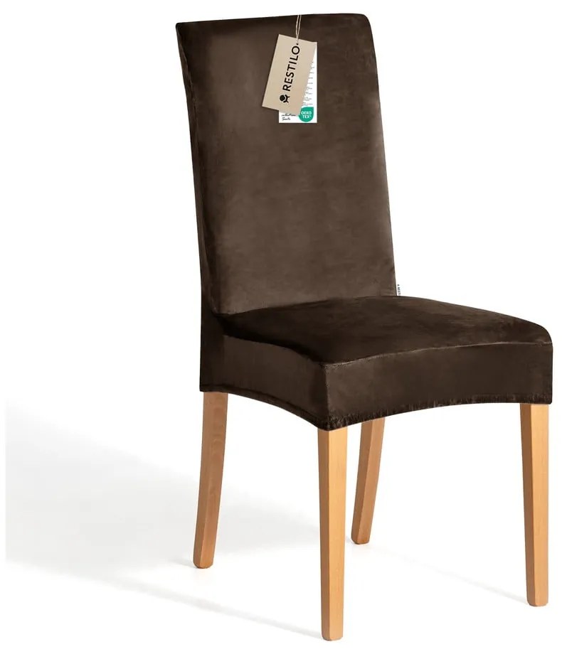 Husă maro elastică pentru scaun 48 cm Sento – Restilo