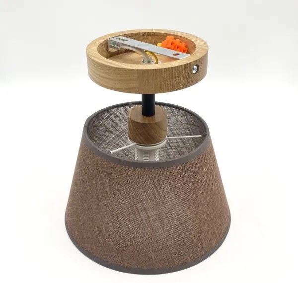 Lustr ANTONIO 1xE14/40W/230V, montaj pe tavan, maro