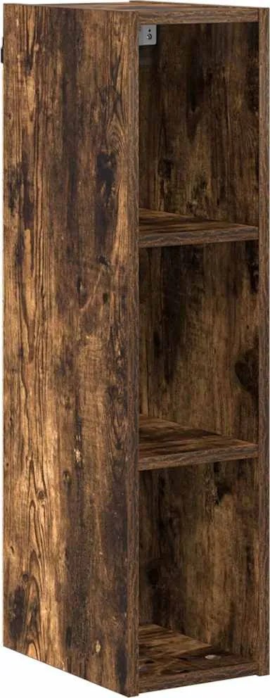 vidaXL Dulap suspendat Stejar fumuriu 20 x 29,5 x 80 cm Lemn compozit