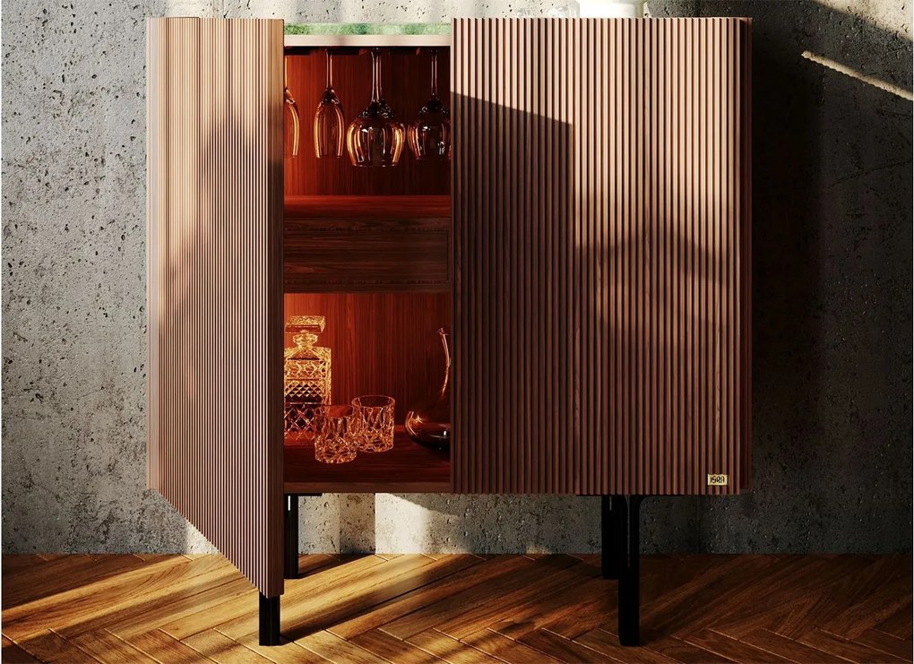 Bar lemn masiv Winston, 112 × 36 × 112 cm