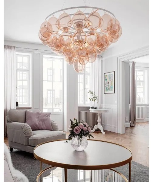 ByRydens 4201310-5503 - Candelabru suspendat pe cablu GROSS GIANT 8xE27/8W/230V