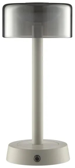 Brilliant - Lampă LED de birou RAZOR, reîncărcabilă, cu reglare a luminozității și control tactil, LED/2,5W/5V 2700K IP44, gri