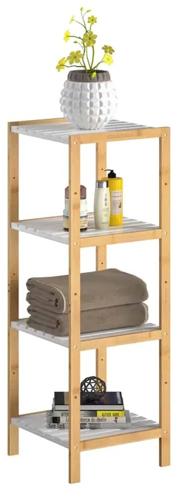Deuba Raft bambus 110x33x34cm - alb
