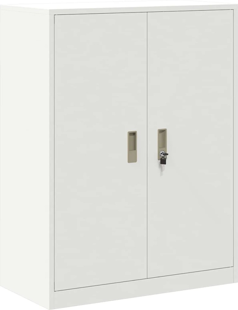 vidaXL Dulap de depozitare Alb 80 x 40 x 105 cm Oțel