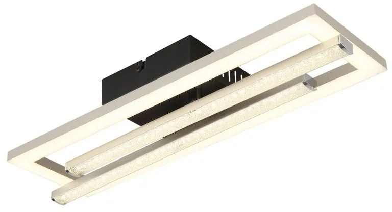 Plafoniera LED design HIGHWAY negru/nickel