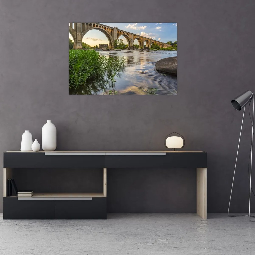 Tablou - Podul de cale ferată Richmond (90x60 cm)