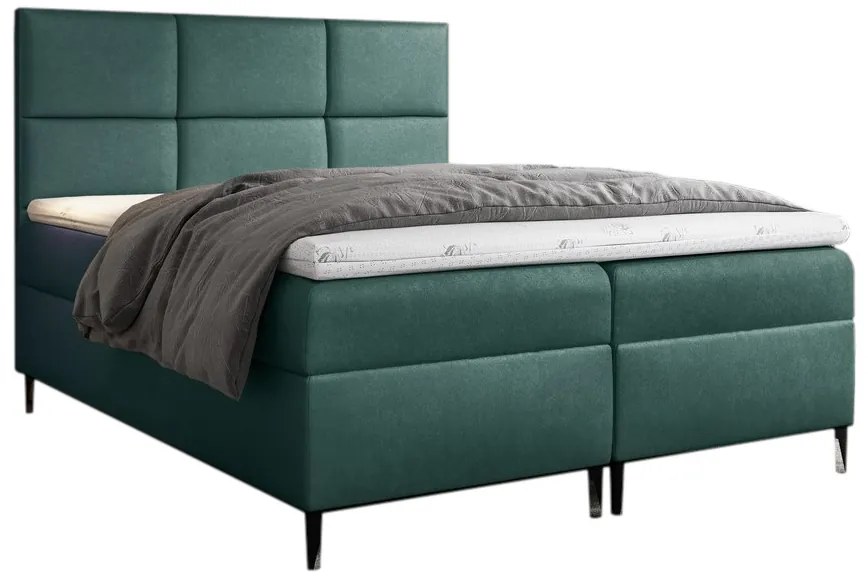 Expedo Pat tapițat boxspring GRETA + topper, 120x200, fancy 36