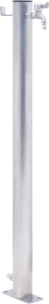 vidaXL Coloană de apă de grădină, 100 cm, oțel inoxidabil, rotund