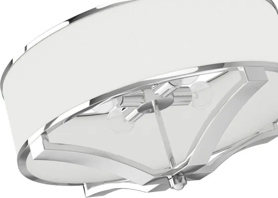 Open Design OR84801 - Lustră pe tijă GERDO, 4xE27/12W/230V, crom lucios/alb