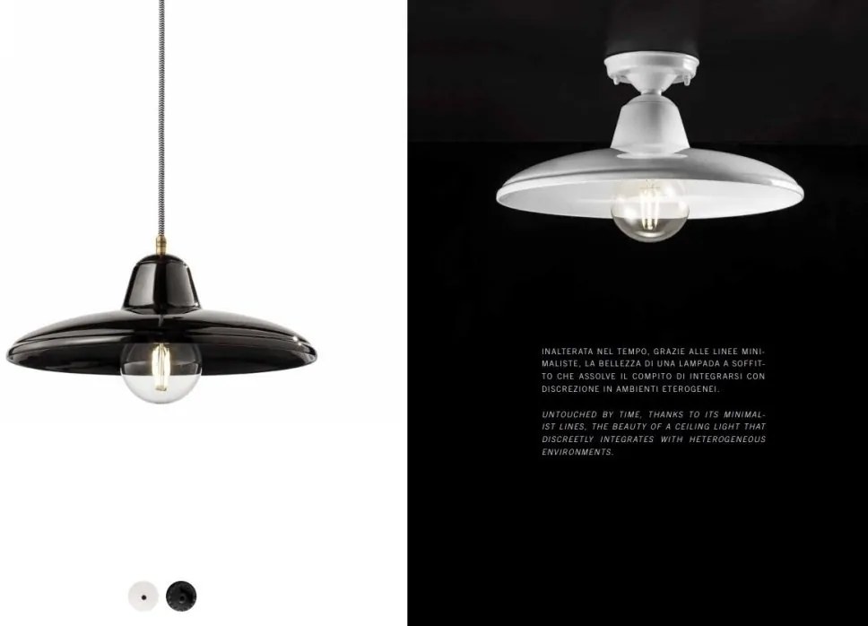Pendul ceramic design retro realizat manual B-W