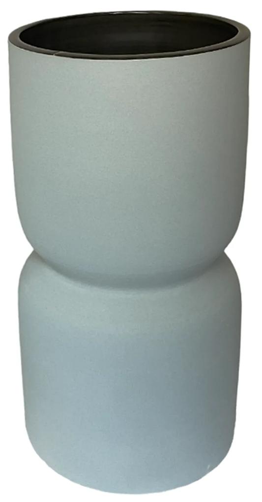 Vaza ceramica Gillian 26cm, Gri