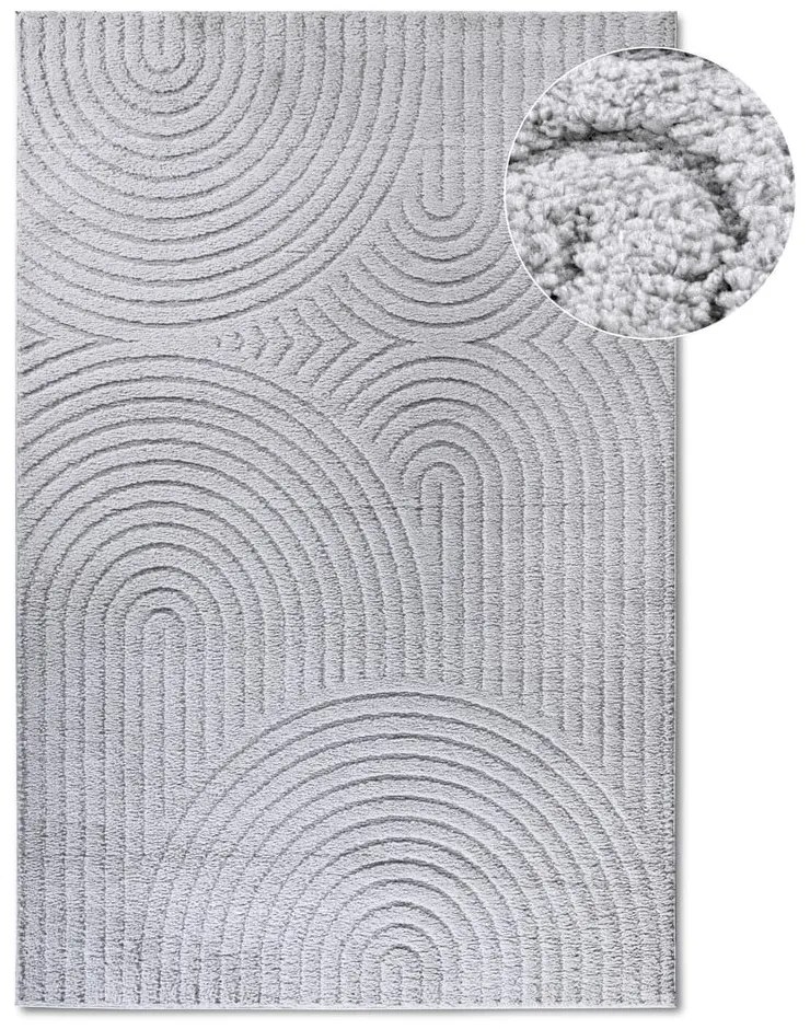 Covor gri deschis 160x235 cm Panglao New York Light Grey – Elle Decoration