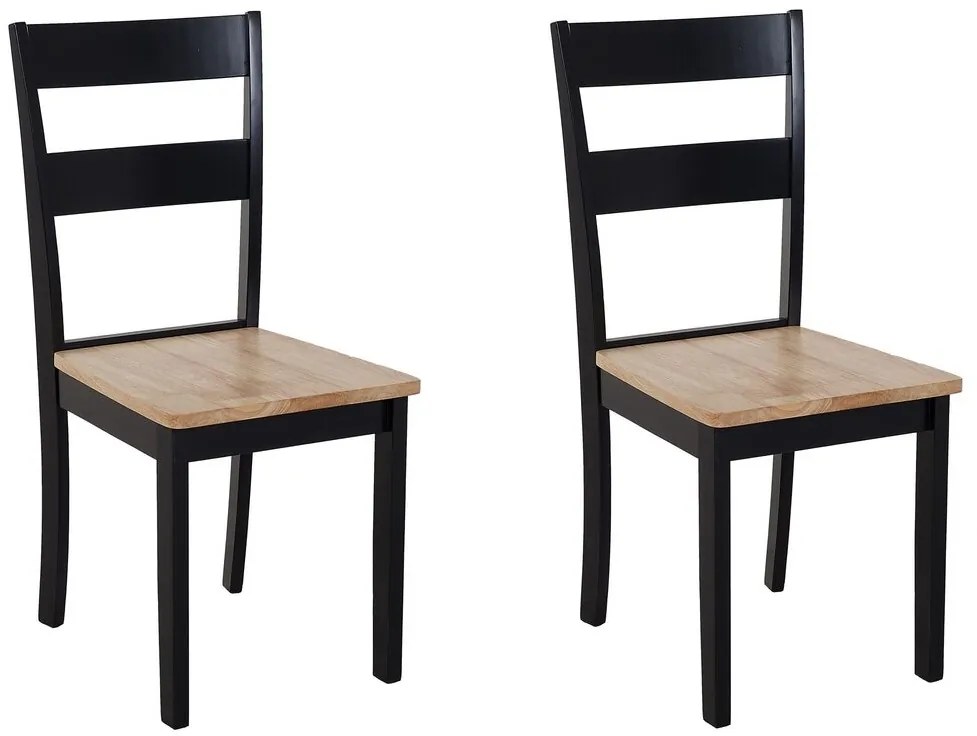 Set 2 buc. scaune pentru sufragerie Georgi (negru). 1010070
