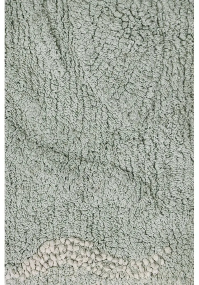 Covor de joacă pentru copii verde mentă din bumbac 90x130 cm Waves – Lorena Canals