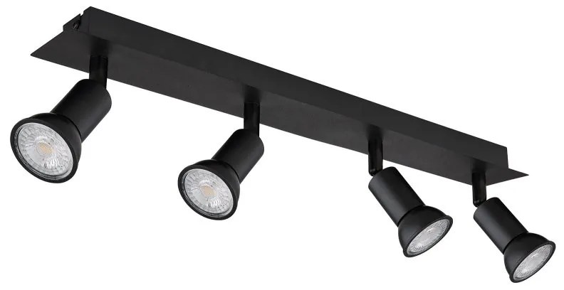 Plafoniera 4L design modern Drew negru